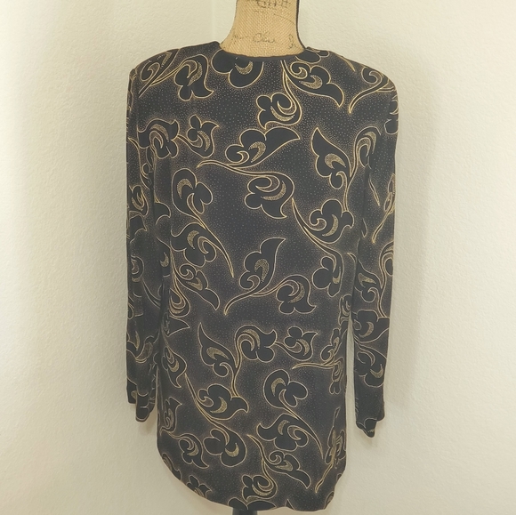 R & M Richards•Gold embellished tunic/top/jacket•size 14• - Picture 3 of 16